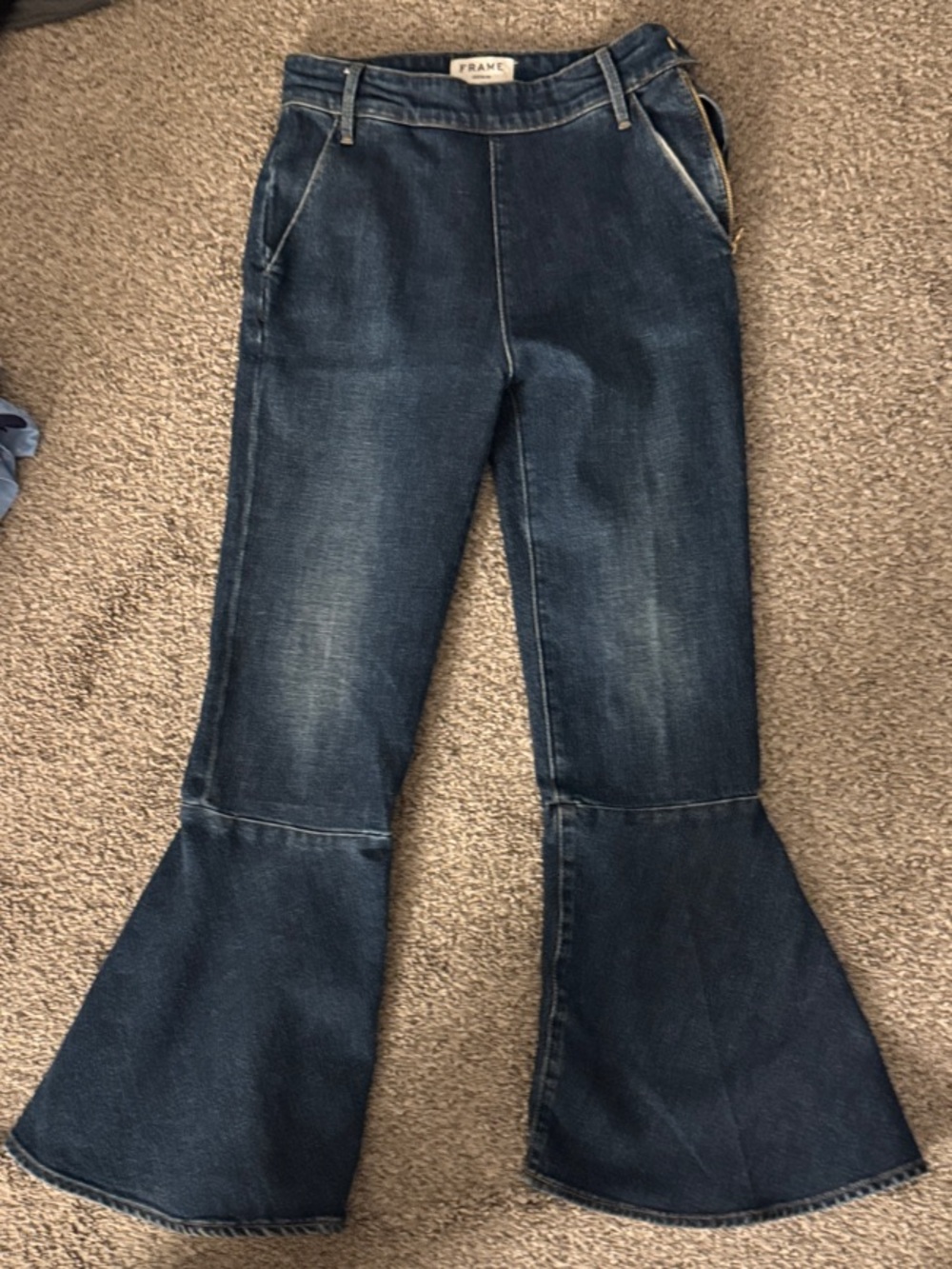 Frame Denim Dark Blue Flare Jeans
